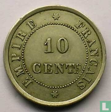 France 10 centimes 1860 (trial) - Image 2