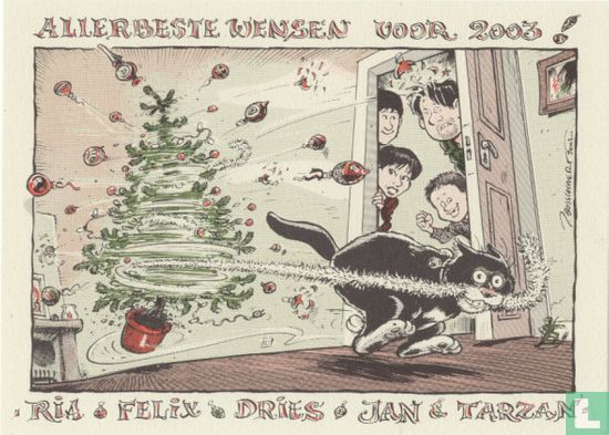 Jan Bosschaert Nieuwjaarskaart 2003