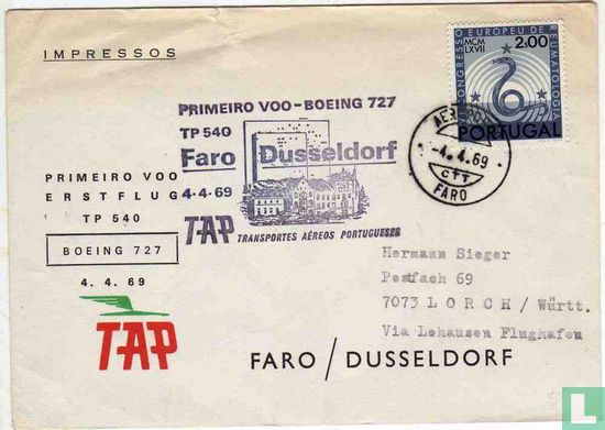 Primeiro Voo-Boeing 727 Faro / Düsseldorf
