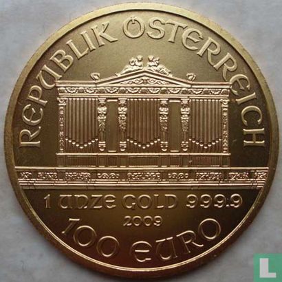 Oostenrijk 100 euro 2009 "Wiener Philharmoniker" - Afbeelding 1