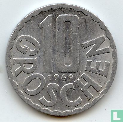 Austria 10 groschen 1969 - Image 1