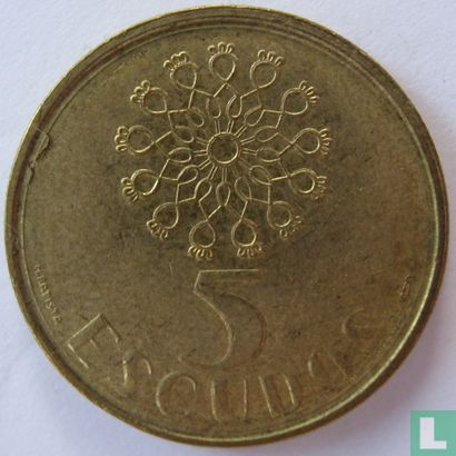 Portugal 5 escudos 1990 - Afbeelding 2