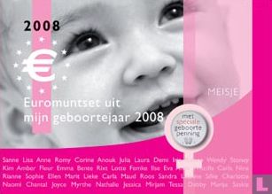 Nederland jaarset 2008 "Baby set girl" - Afbeelding 1