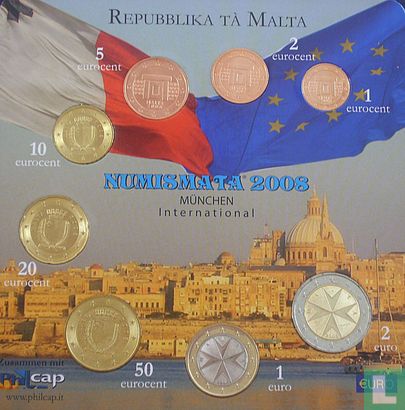 Malta jaarset 2008 (Numismata 2008 München) - Afbeelding 1