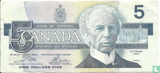 Canada  5 Dollars - Afbeelding 1