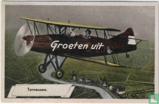 Fokker S-IX Groeten uit Terneuzen (bewerkte foto)