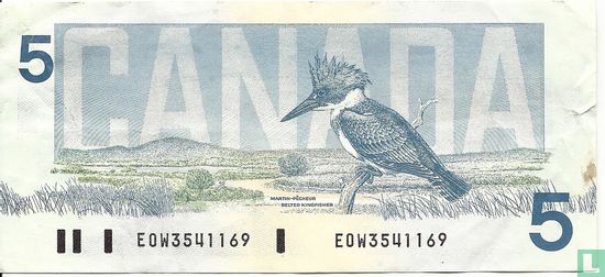 Canada  5 Dollars - Afbeelding 2