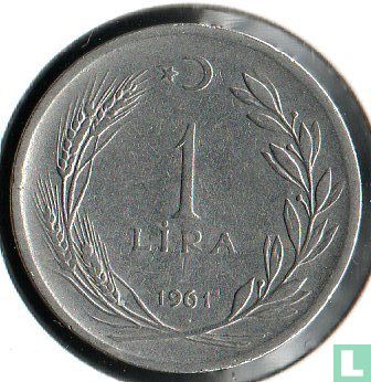 Turkey 1 lira 1961 - Image 1