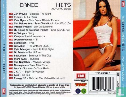 538 Dance Smash Hits - Autumn 2002 - Afbeelding 2