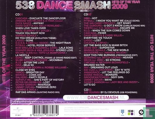 538 Dance Smash - Hits Of The Year 2009 - Afbeelding 2