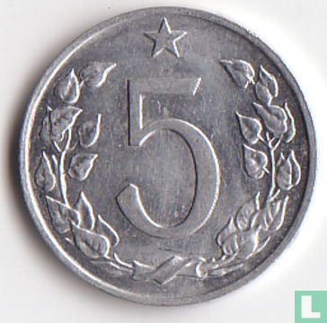 Tchécoslovaquie 5 haleru 1963 - Image 2