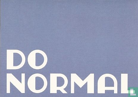 B002411 - Dutch Design "Do Normal" - Image 1