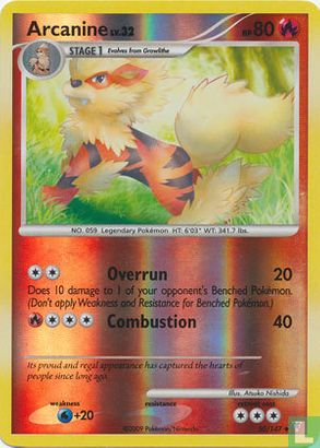 Arcanine (reverse) 50/147 (2009) - English)2009) Platinum - Supreme ...