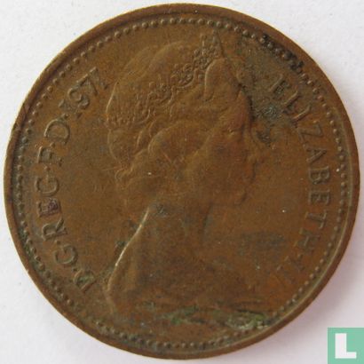 United Kingdom 1 new penny 1971 - Image 1