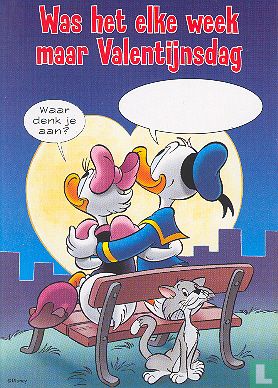 B080031 - Donald Duck "Was het elke week maar Valentijnsdag" - Image 1