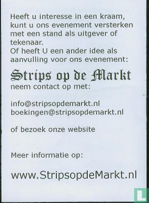 Strips op de Markt - Uitnodiging 2010 - Afbeelding 2