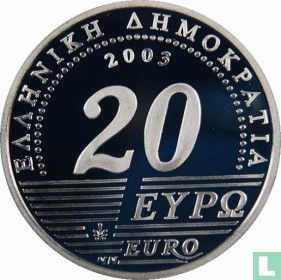 Griekenland 20 euro 2003 (PROOF) "75 Years Bank of Greece" - Afbeelding 1