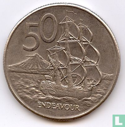 Neuseeland 50 Cent 1980 (dünnes 8) - Bild 2