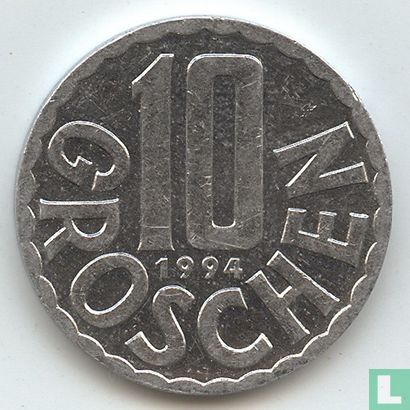 Austria 10 groschen 1994 - Image 1