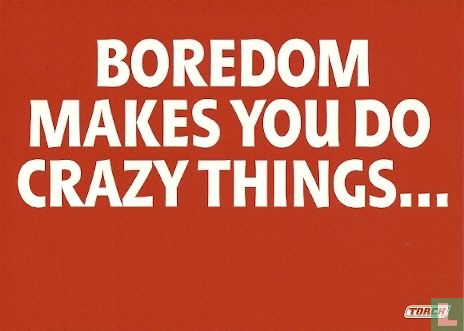 B001764 - Torch "Boredom Makes You Do..." - Afbeelding 1