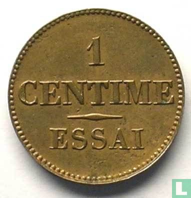 Frankrijk 1 centime 1843-1846 (proefslag) - Afbeelding 2