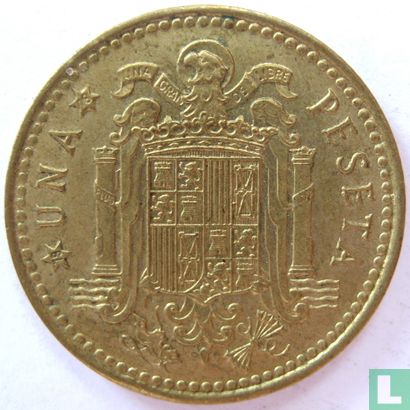 Spanje 1 peseta 1975 (1978 - grote tilde) - Afbeelding 1