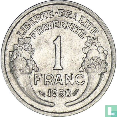 Frankrijk 1 franc 1950 (zonder B) - Afbeelding 1