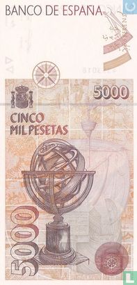 Spanien 5000 Pesetas - Bild 2