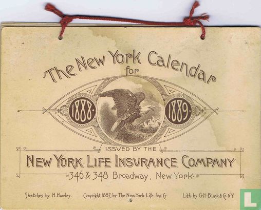 The New York Calendar for 1888-1889 - Afbeelding 1