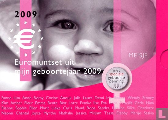 Nederland jaarset 2009 "Baby set girl" - Afbeelding 1