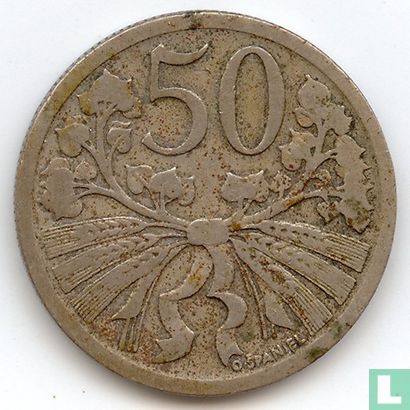 Tchécoslovaquie 50 haleru 1926 - Image 2