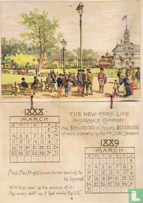 The New York Calendar for 1888-1889 - Afbeelding 3