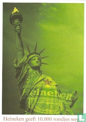 B002290 - Heineken 125 jaar "Heineken geeft 10.000 rondjes weg!" - Afbeelding 1