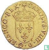 Frankrijk 1 gouden écu 1567 (B) - Afbeelding 2