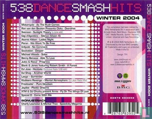 538 Dance Smash Hits - Winter 2004 - Bild 2