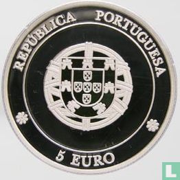 Portugal 5 euro 2005 (PROOF) "Historical center of Angra do Heroísmo" - Afbeelding 2