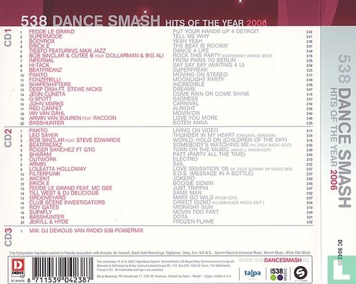 538 Dance Smash - Hits Of The Year 2006 - Afbeelding 2