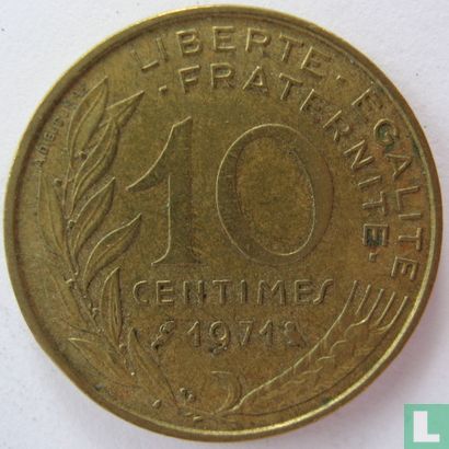 France 10 centimes 1971 - Image 1