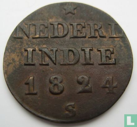 Indes néerlandaises ¼ stuiver 1824 - Image 1