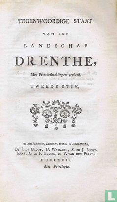 Tegenwoordige Staat der Vereenigde Nederlanden; Behelzende het Vervolg der Beschrijving van het Landschap Drenthe - Afbeelding 2