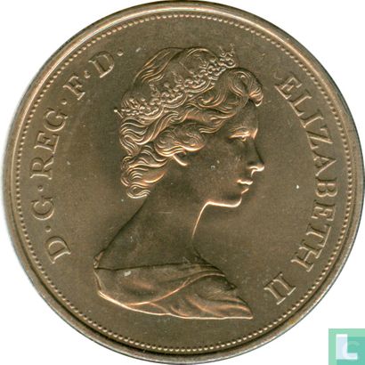 Verenigd Koninkrijk 25 new pence 1972 "25th Wedding Anniversary of Queen Elizabeth II and Prince Philip" - Afbeelding 2