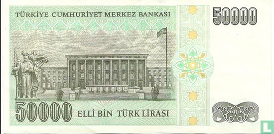 Turquie 50.000 Lira ND (1995/L1970) - Image 2