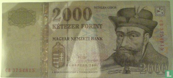 Hongarije 2.000 Forint 2005 - Afbeelding 1