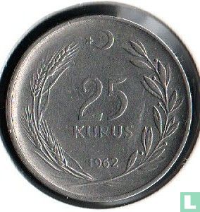 Turkije 25 kurus 1962 - Afbeelding 1