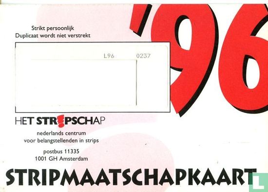  Stripmaatschapkaart '96 - Image 2