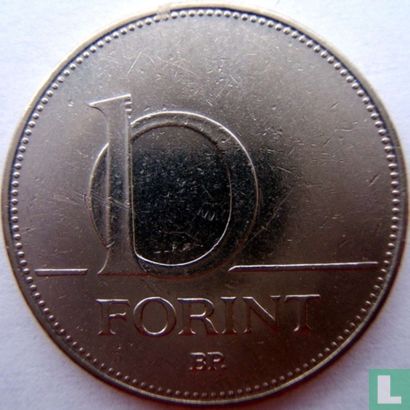 Ungarn 10 Forint 1997 - Bild 2