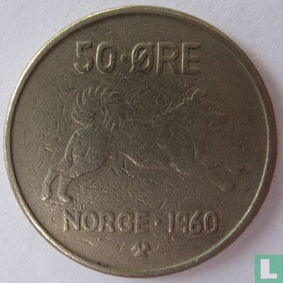 Norvège 50 øre 1960 - Image 1