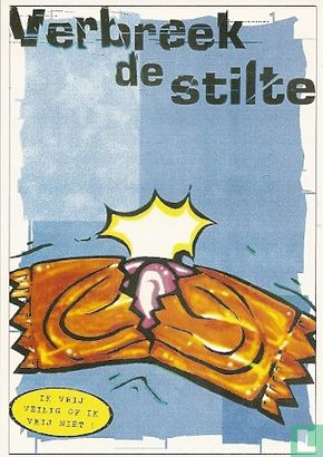 U000085 - Safe sex / safe art "Verbreek de stilte" - Image 1