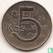 Czechoslovakia 5 korun 1969 (straight date) - Image 2