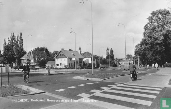 Enschede, Kruispunt Gronausestraat Singel - Boulevard